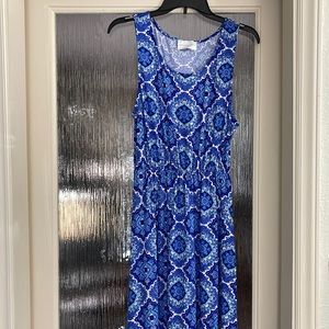 French Grey Maxi Dress XL
